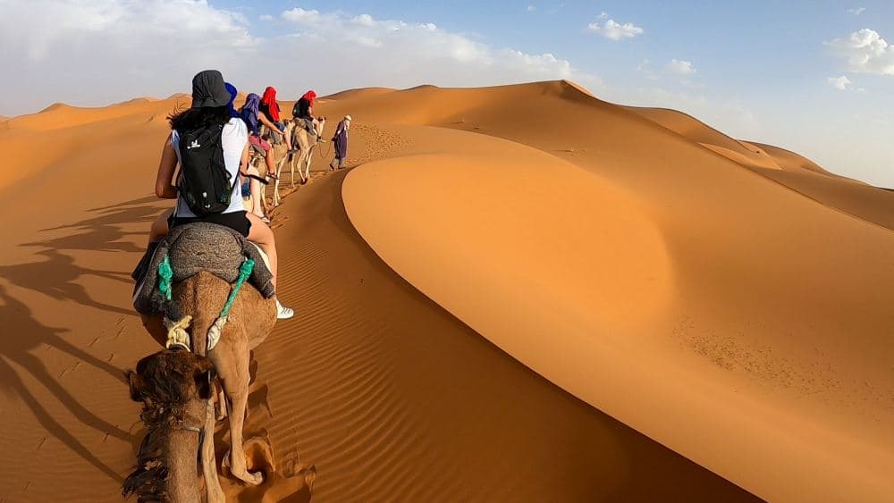 Backroads Morocco 8 Morocco adventure trips – group trekking Sahara dunes backroads Morocco
