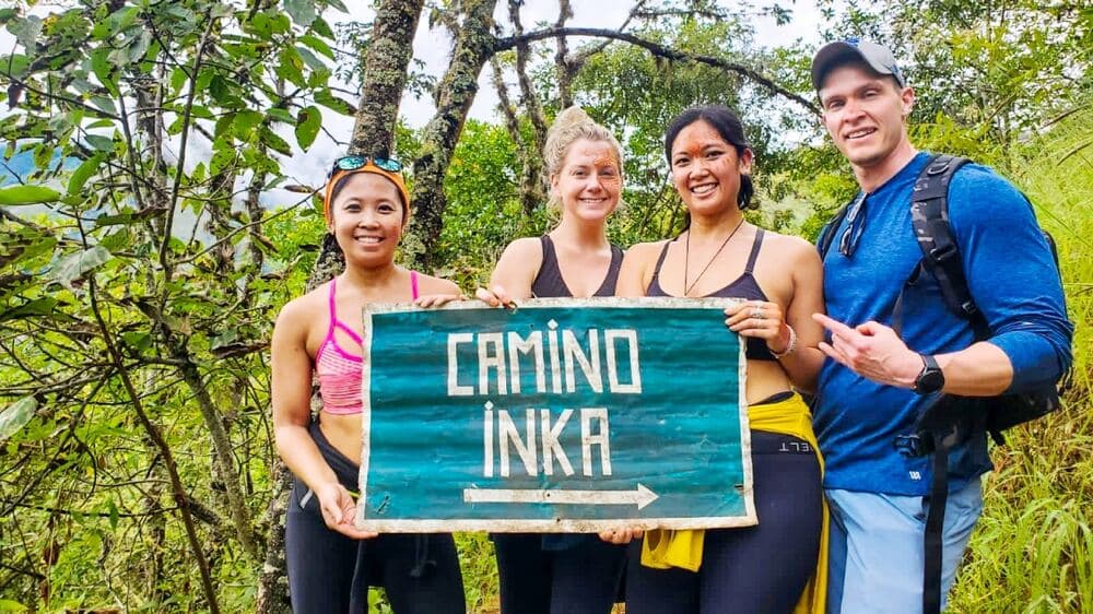 inca trail sign