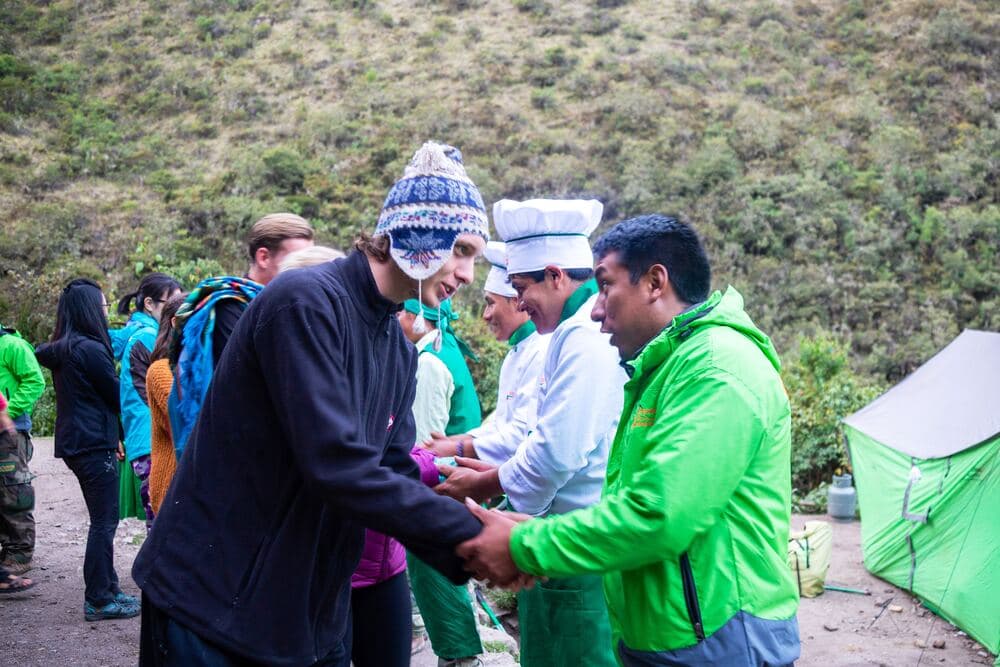 tourist and machu picchu guide